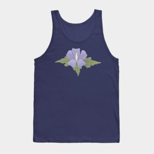 Mauve Hibiscus Tank Top